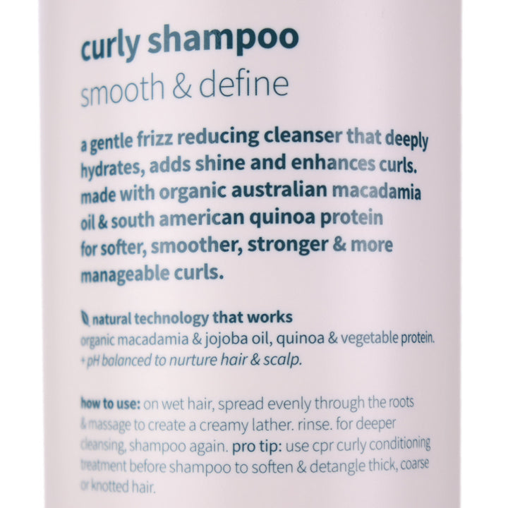 CPR Curly Bounce Back Sulphate Free Shampoo 900ml helps to hydrate, smooth, define and embrace your curls.