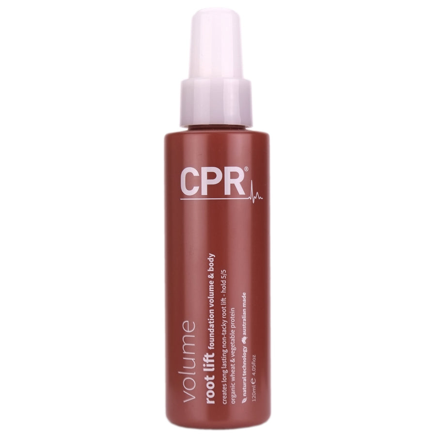 CPR Root Lift Spray helps Increase body and volume, for fine hair and gives hair a beautiful shine with a strong, long lasting hold, and a touchable soft finish.