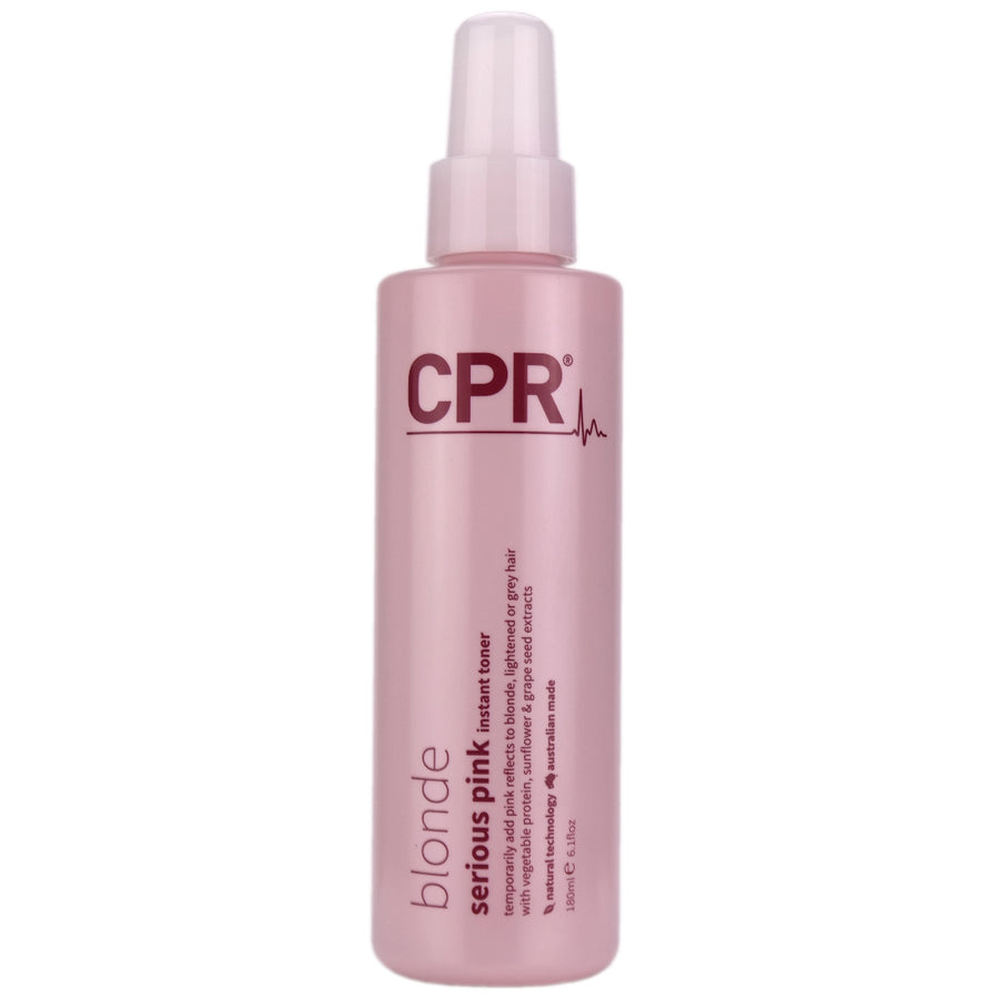 CPR Serious Pink Instant Toner temporarily adds pink reflects to blonde, lightened or grey hair.