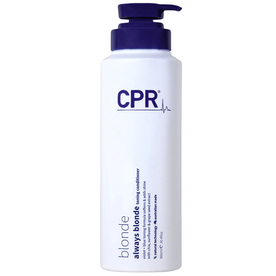 CPR Blonde Toning Conditioner 900ml tones, brightens & strengthens blonde hair, for a always clean blonde hair.