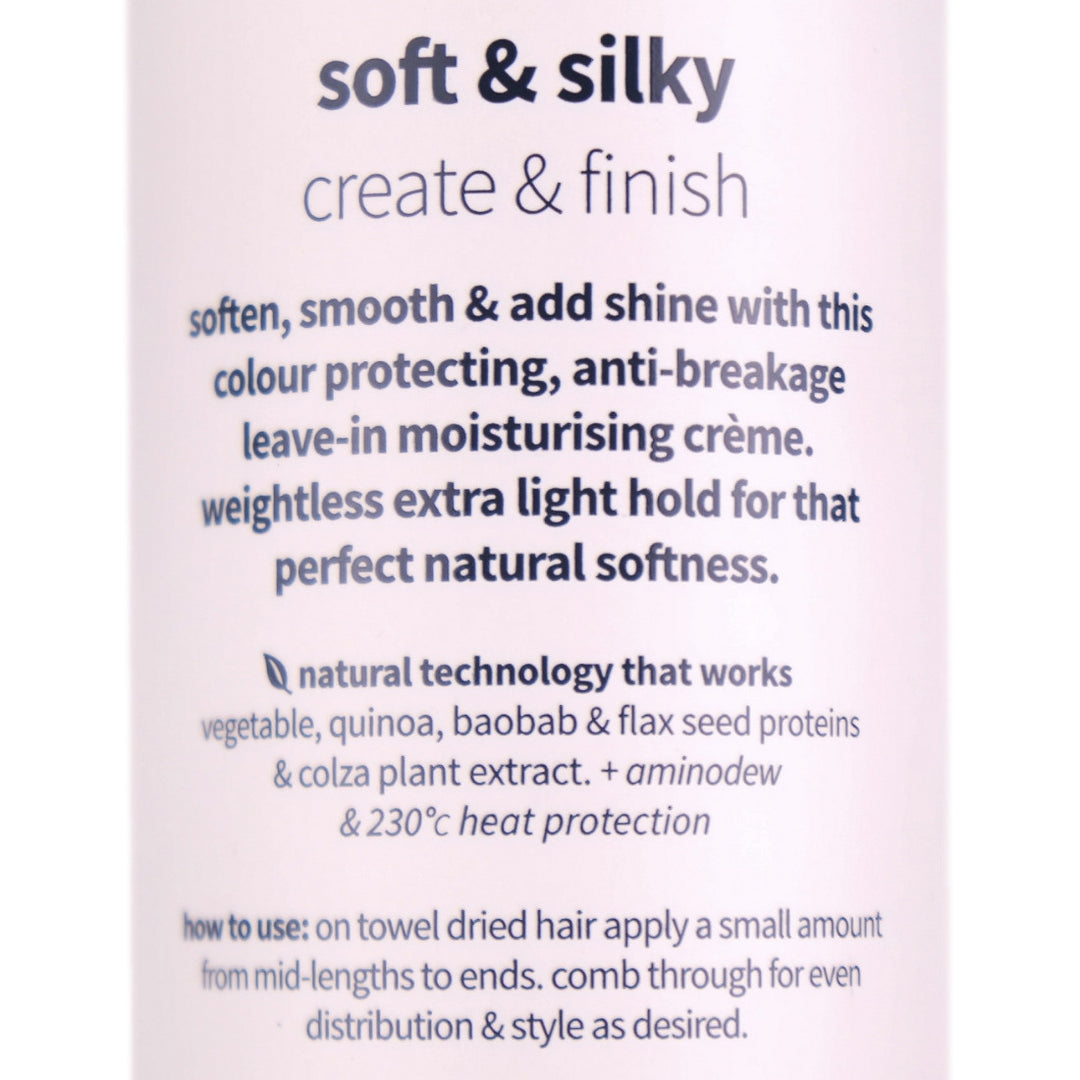 CPR Soft & Silky Leave-in Moisturiser helps to soften, smooth, add shine & control unmanageable hair with this anti-breakage, light weight leave-in blow-dry creme.