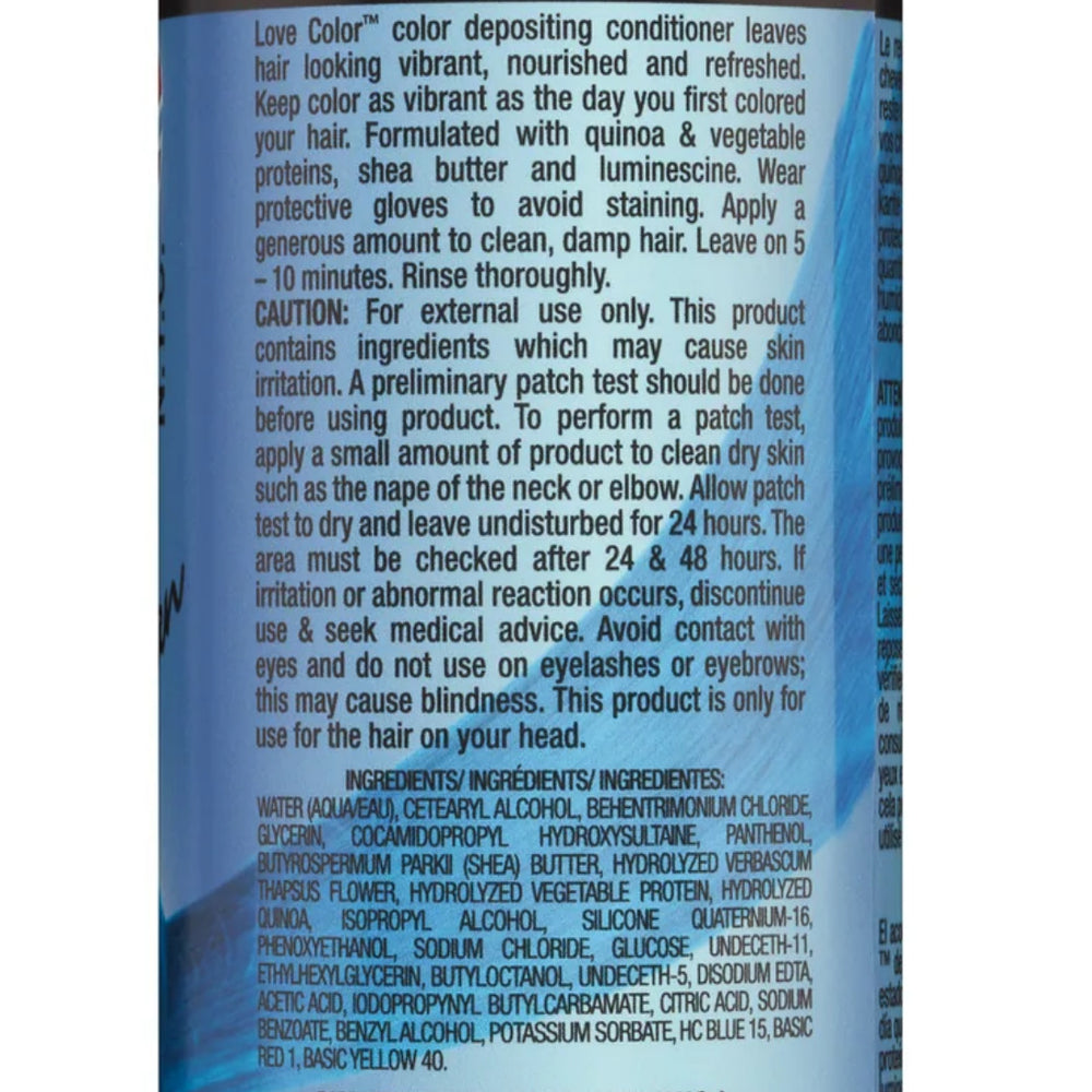 Manic Panic Love Colour Teal Temptress Colour Depositing Conditioner provides a medium cyan that will refresh and intensify your faded colour.