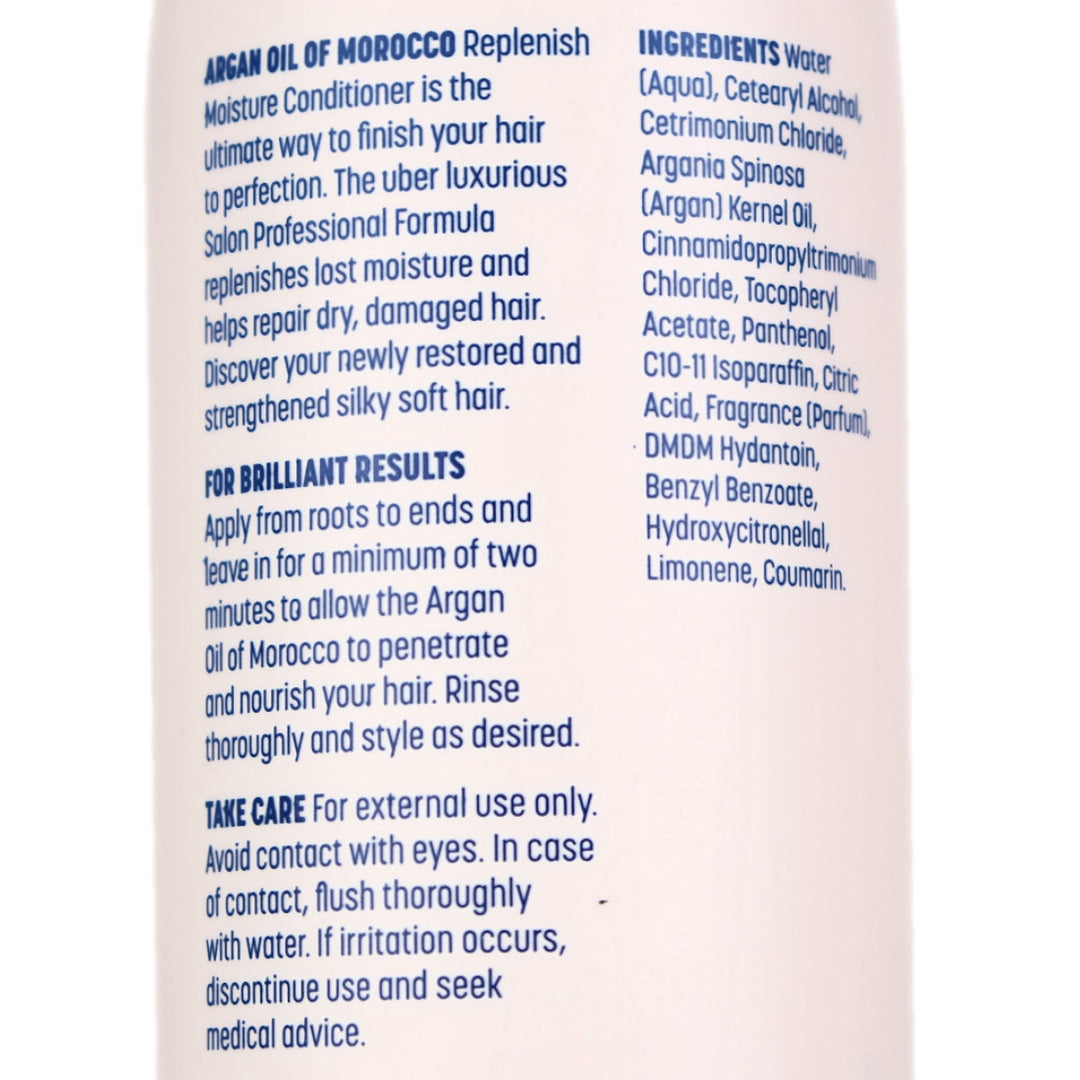 Argan Oil of Morocco Replenish Moisture Conditioner is the ultimate way to finish your hair to perfection.