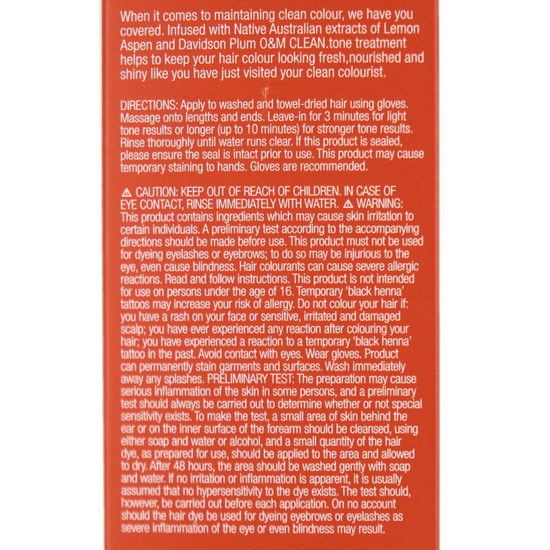 O&M Clean Tone Caramel Colour Treatment 200ml