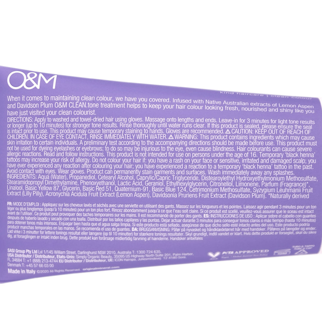 O&M Clean Tone Cool Blonde Colour Treatment 200ml