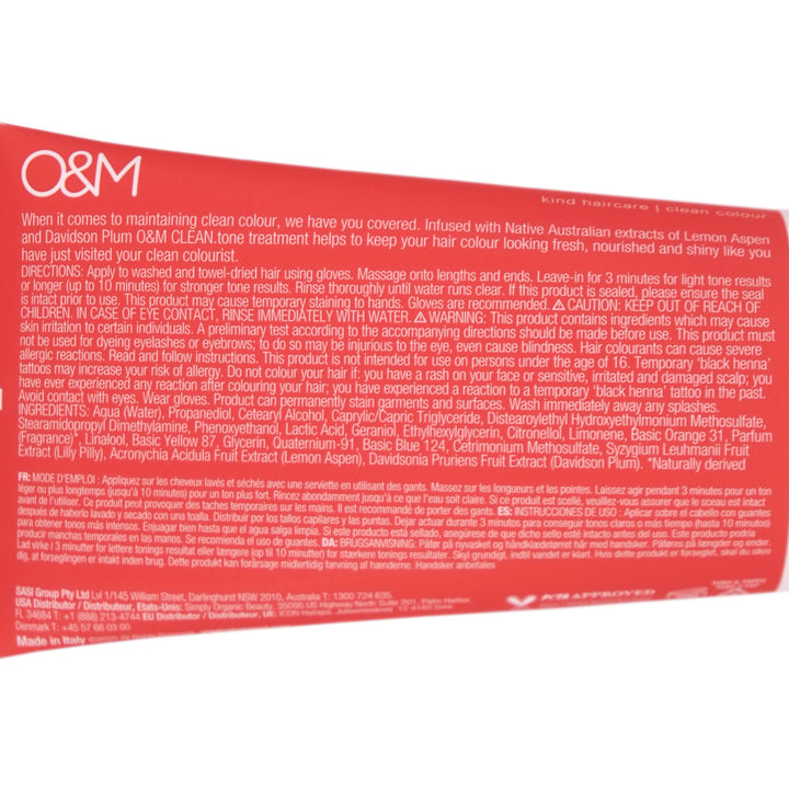 O&M Clean Tone Copper Colour Treatment 200ml