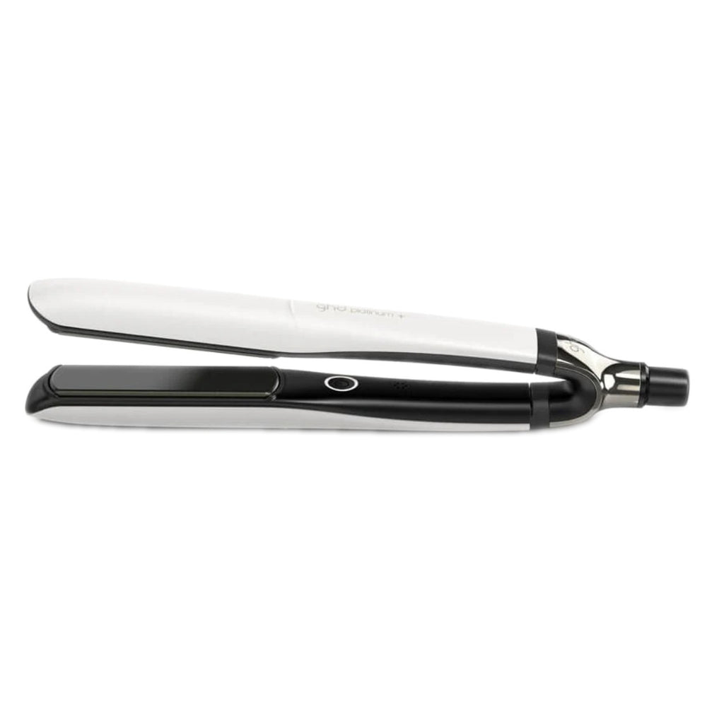ghd Platinum+ in white is the world's first SMART straightener that predicts your hair's needs to create healthy hair styling in one stroke. Plus NOW, it comes with a massive 3 YEAR'S manufacturer's guarantee!