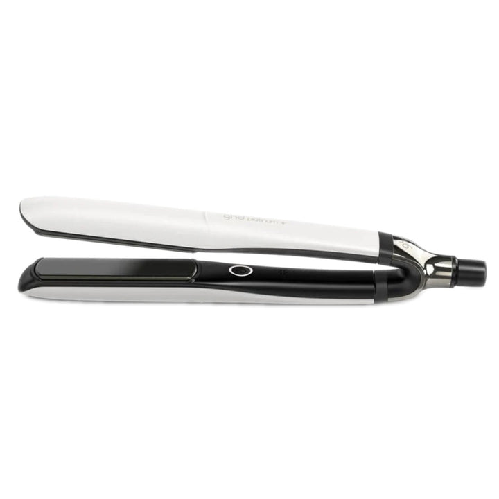 ghd Platinum+ in white is the world's first SMART straightener that predicts your hair's needs to create healthy hair styling in one stroke. Plus NOW, it comes with a massive 3 YEAR'S manufacturer's guarantee!