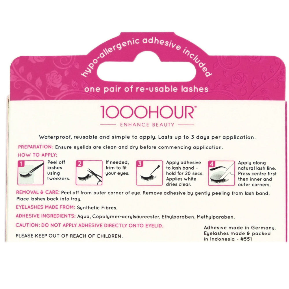 1000Hour Classic Collection False Lashes 1 Pair - Demure