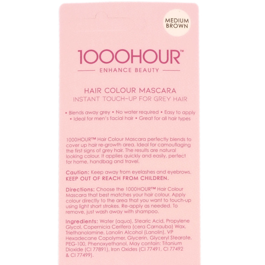 1000Hour Hair Colour Mascara - Medium Brown