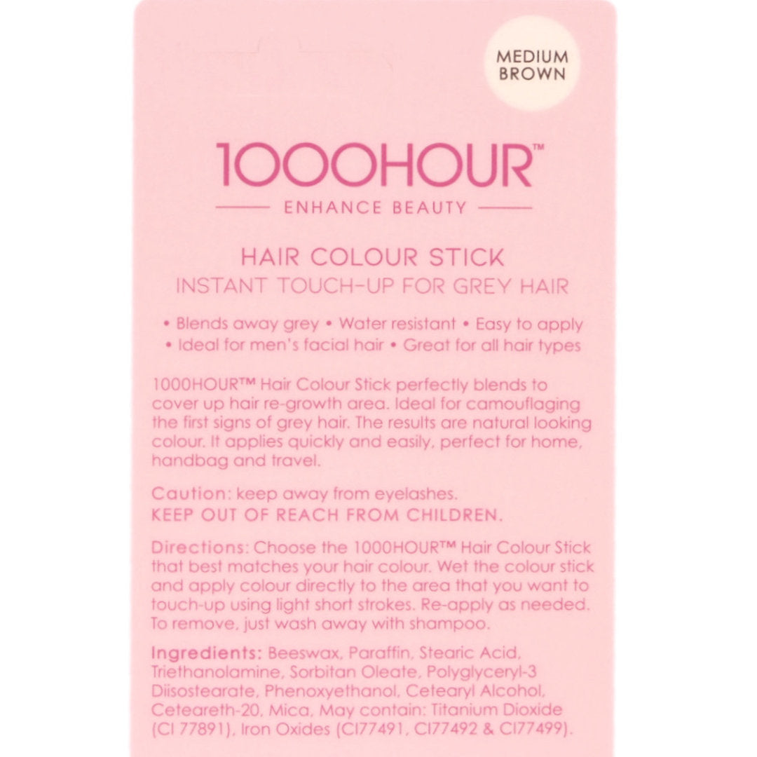 1000Hour Hair Colour Stick - Medium Brown