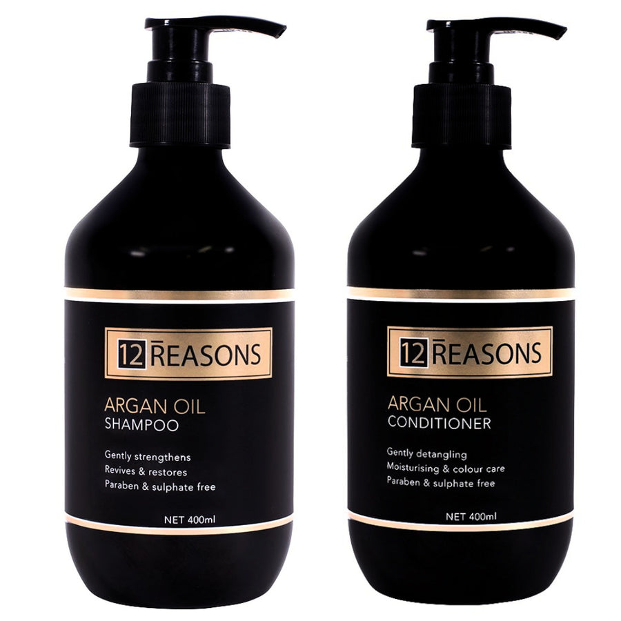 12Reasons Argan Oil Shampoo and Conditioner 400ml Duo