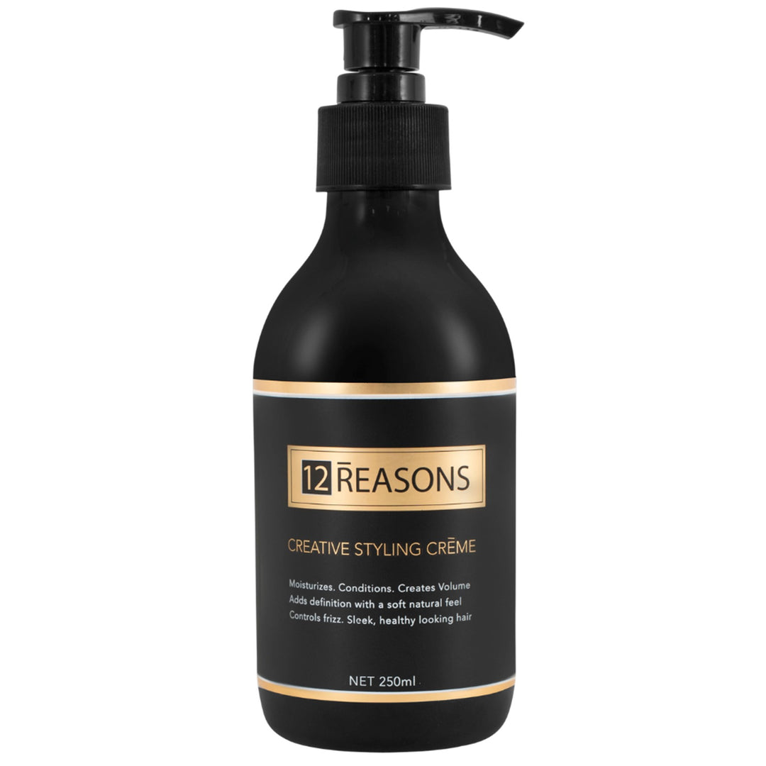 12Reasons Creative Styling Creme moisturizes, conditions, creates volume, adds definition with a soft natural feel. Controls frizz, sleek, healthy-looking hair.