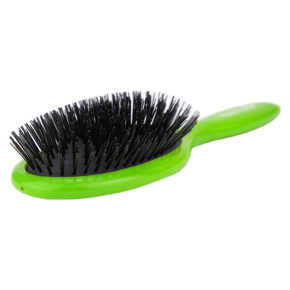 Brushworx Rio Ionic Nylon Bristle Green Cushion Brush