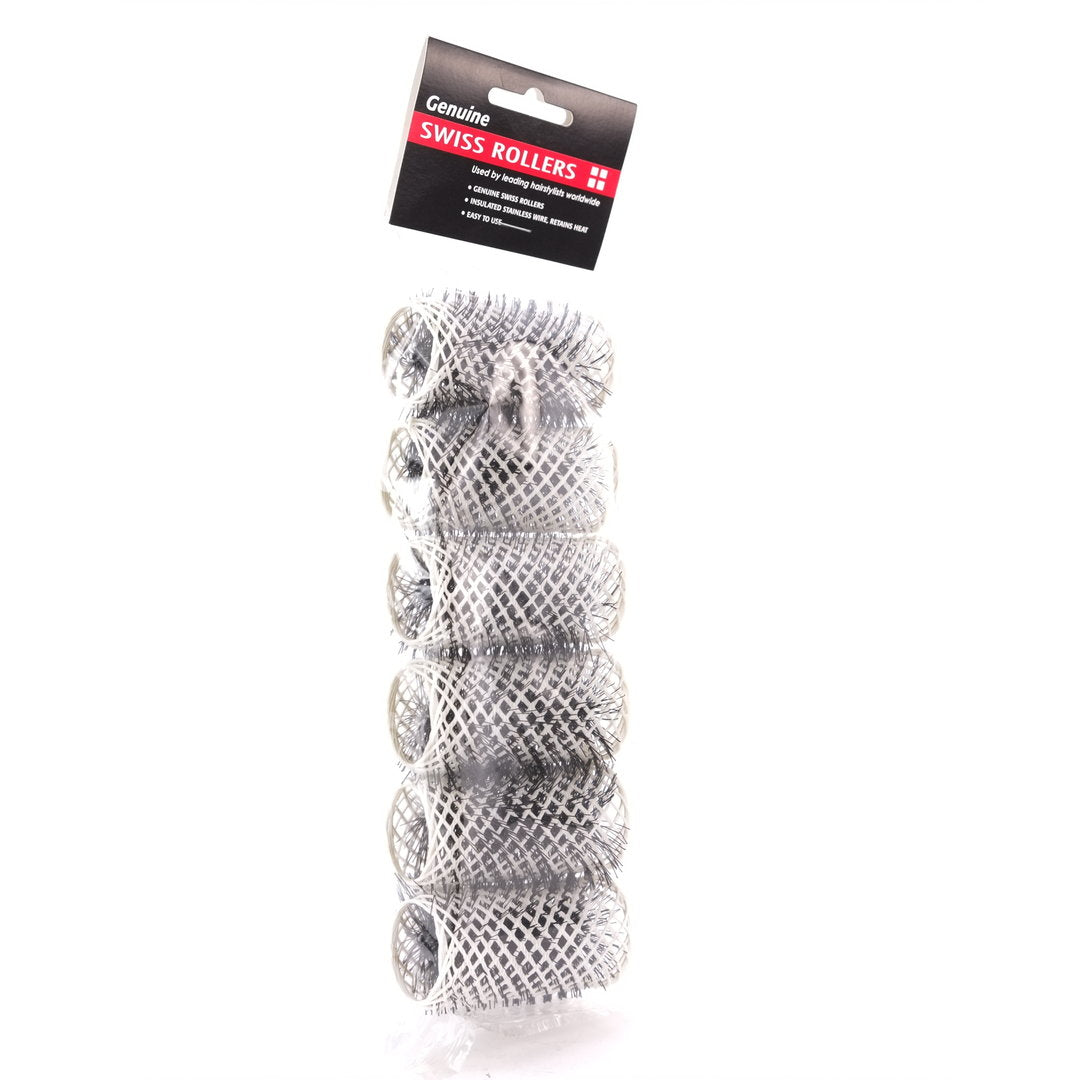 Swiss Rollers - White 32mm 6pk