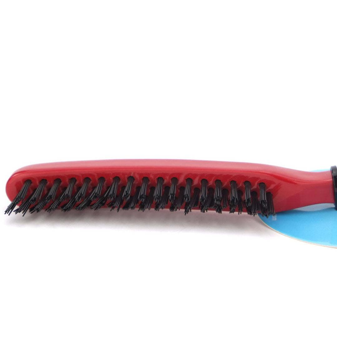 Brushworx Styler Nylon Teasing Brush - Red 3 Row