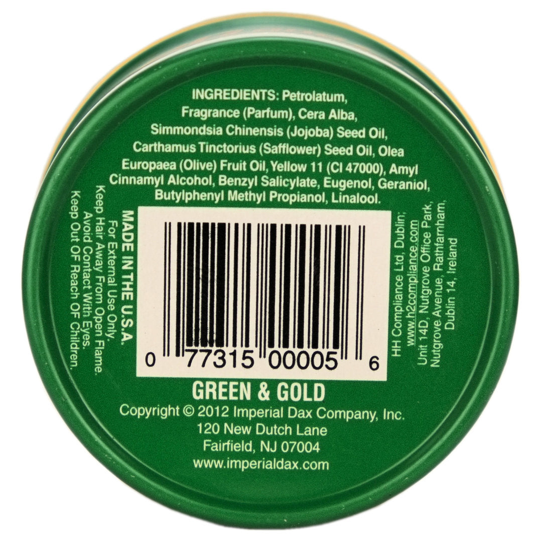 Dax Green and Gold Hair Wax Strong Hold 99g