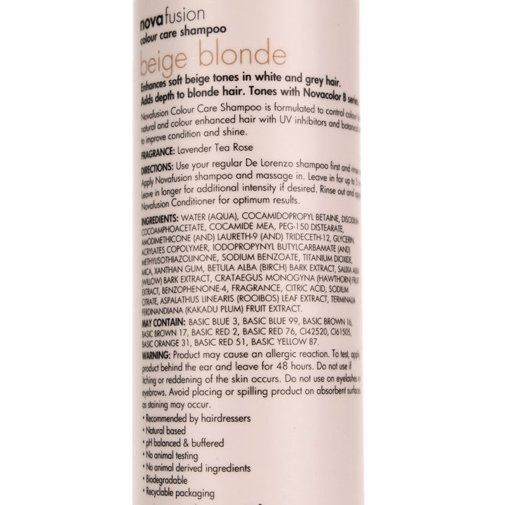 De Lorenzo Novafusion BEIGE BLONDE Shampoo 250ml