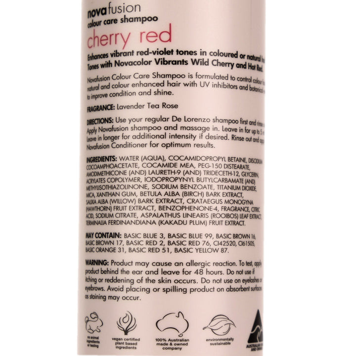 De Lorenzo Novafusion CHERRY RED Shampoo 250ml
