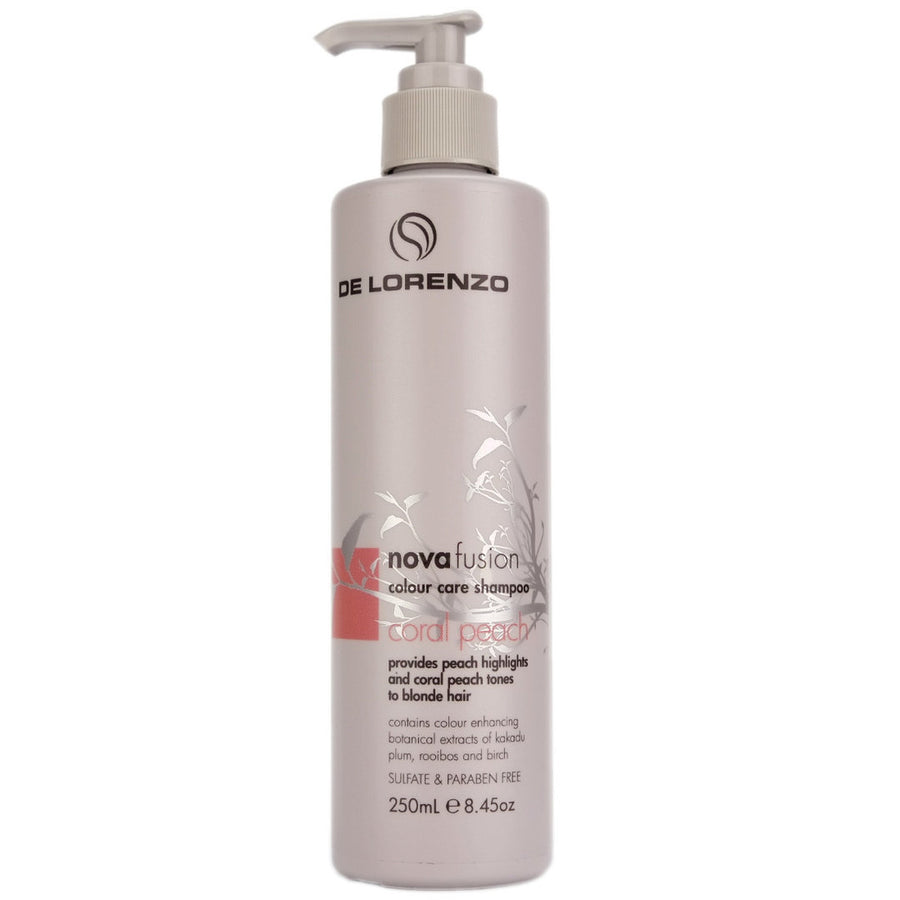 De Lorenzo Novafusion Coral Peach Colour Care Shampoo 250ml