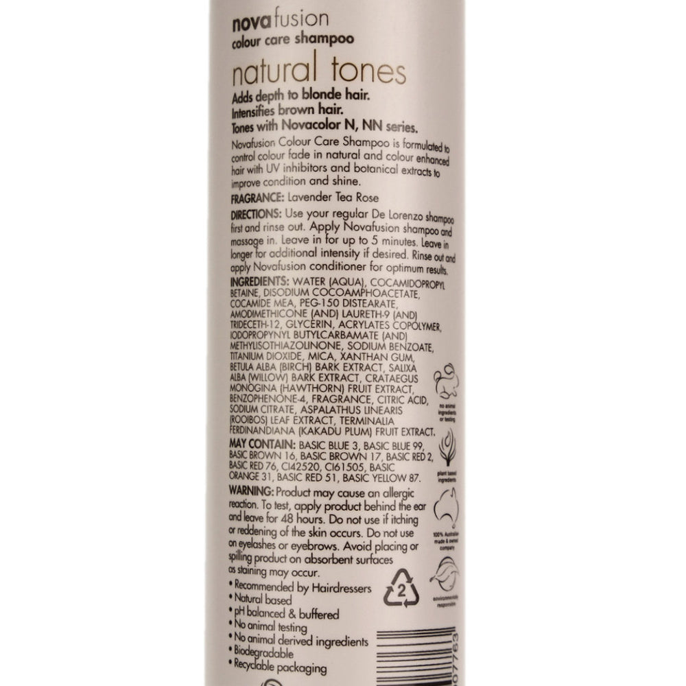 De Lorenzo Novafusion NATURAL TONES Shampoo 250ml