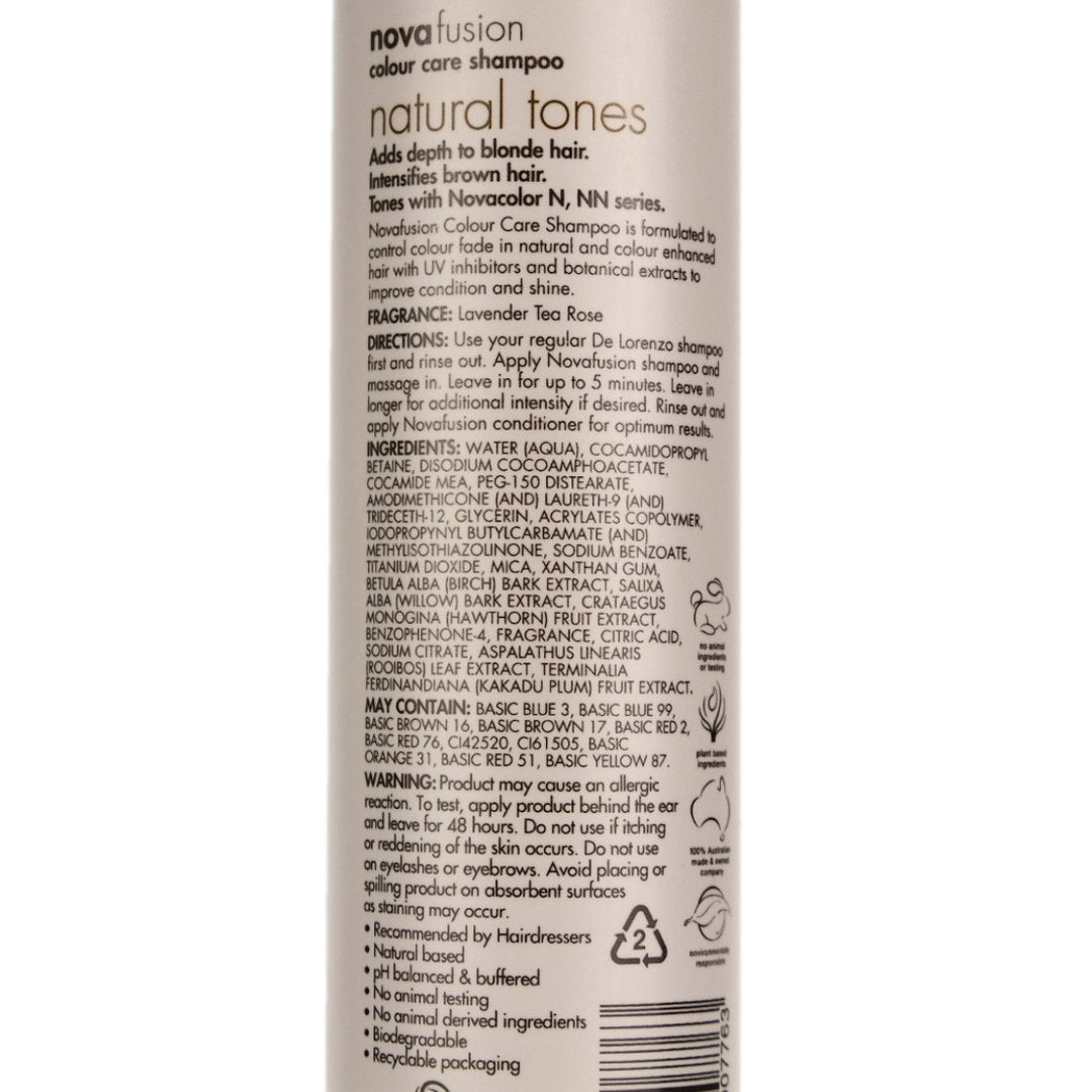 De Lorenzo Novafusion NATURAL TONES Shampoo 250ml
