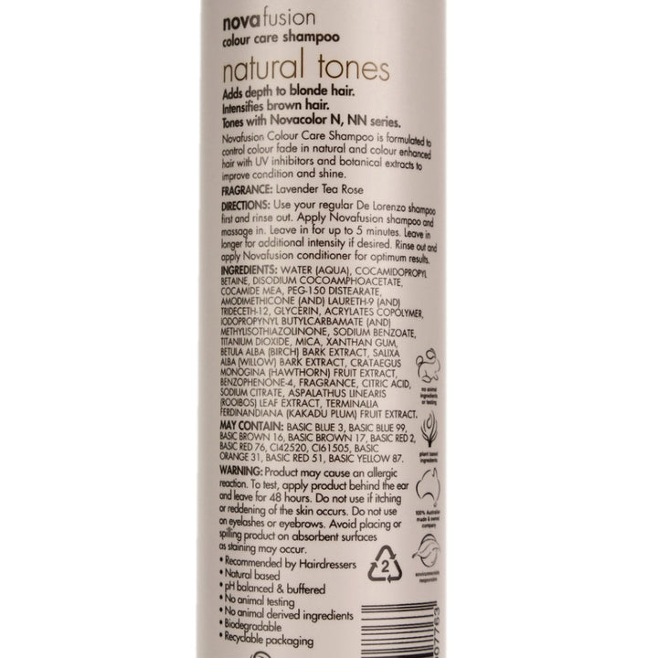 De Lorenzo Novafusion NATURAL TONES Shampoo 250ml