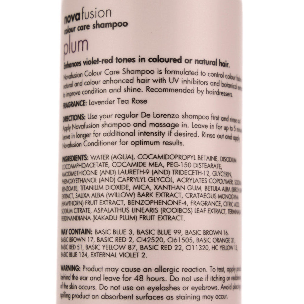 De Lorenzo Novafusion Plum Colour Care Shampoo 250ml