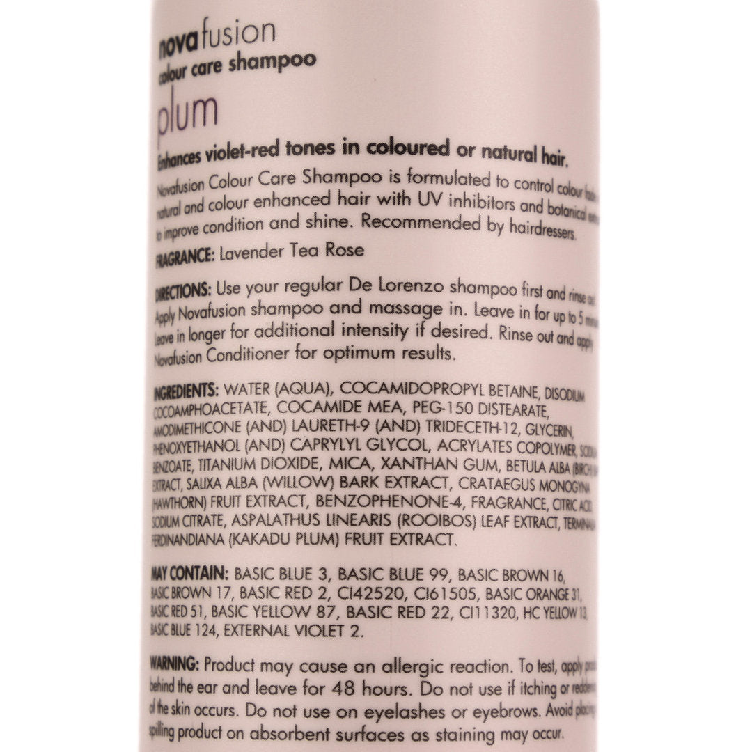De Lorenzo Novafusion Plum Colour Care Shampoo 250ml