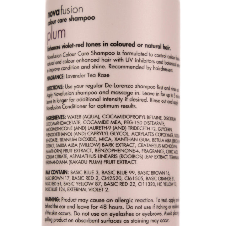 De Lorenzo Novafusion Plum Colour Care Shampoo 250ml