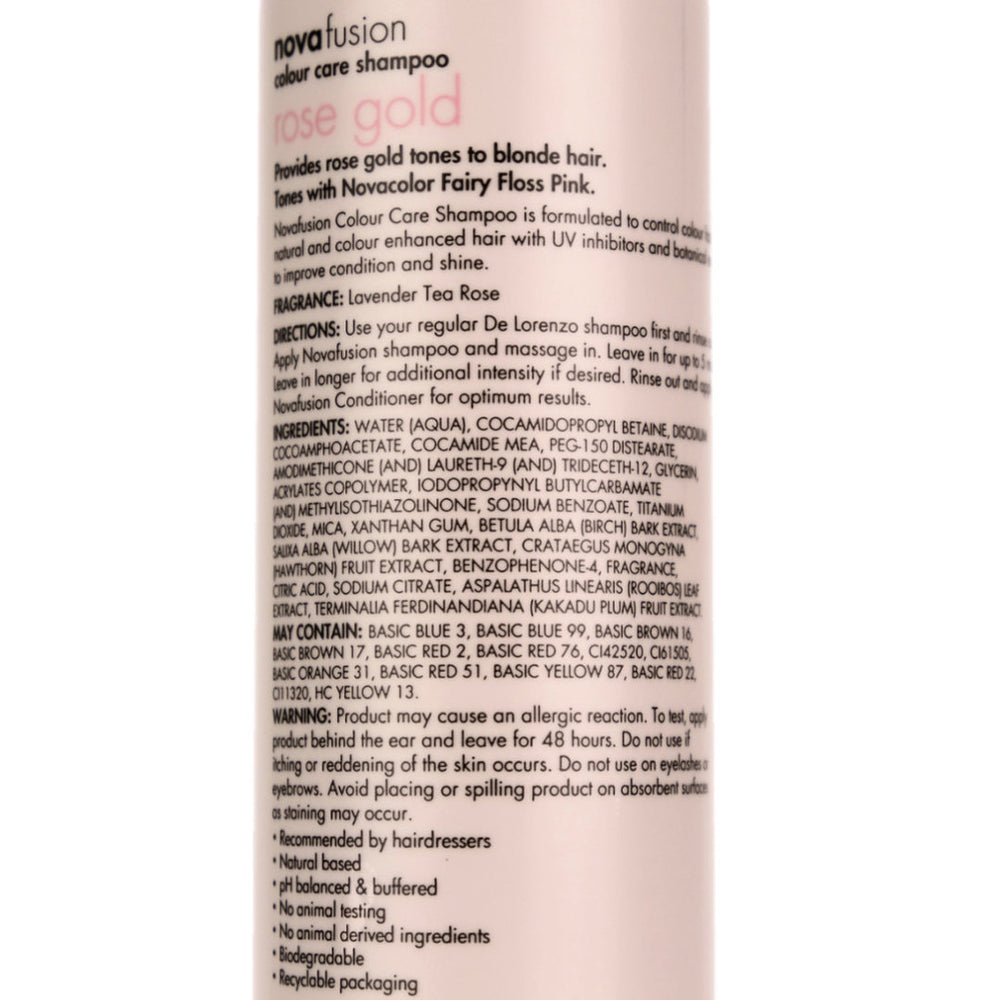 De Lorenzo Novafusion ROSE GOLD Shampoo 250ml