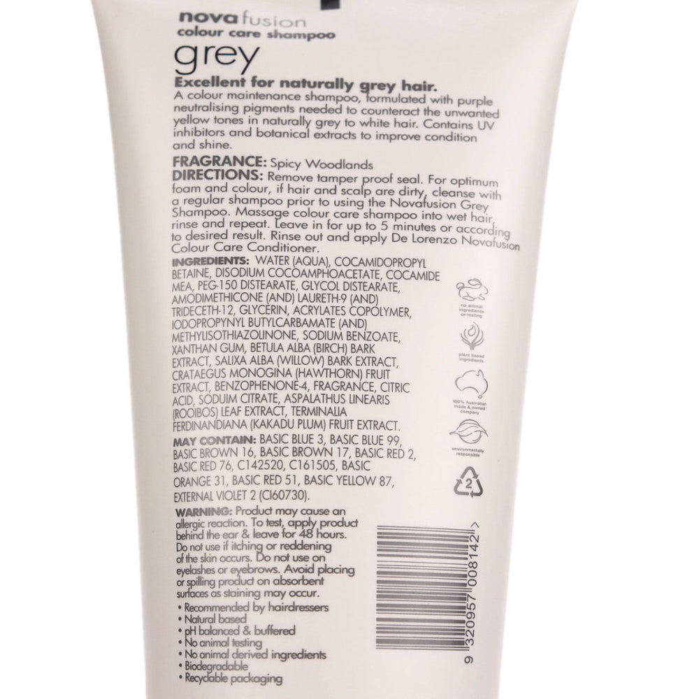 De Lorenzo Novafusion GREY Shampoo 200ml