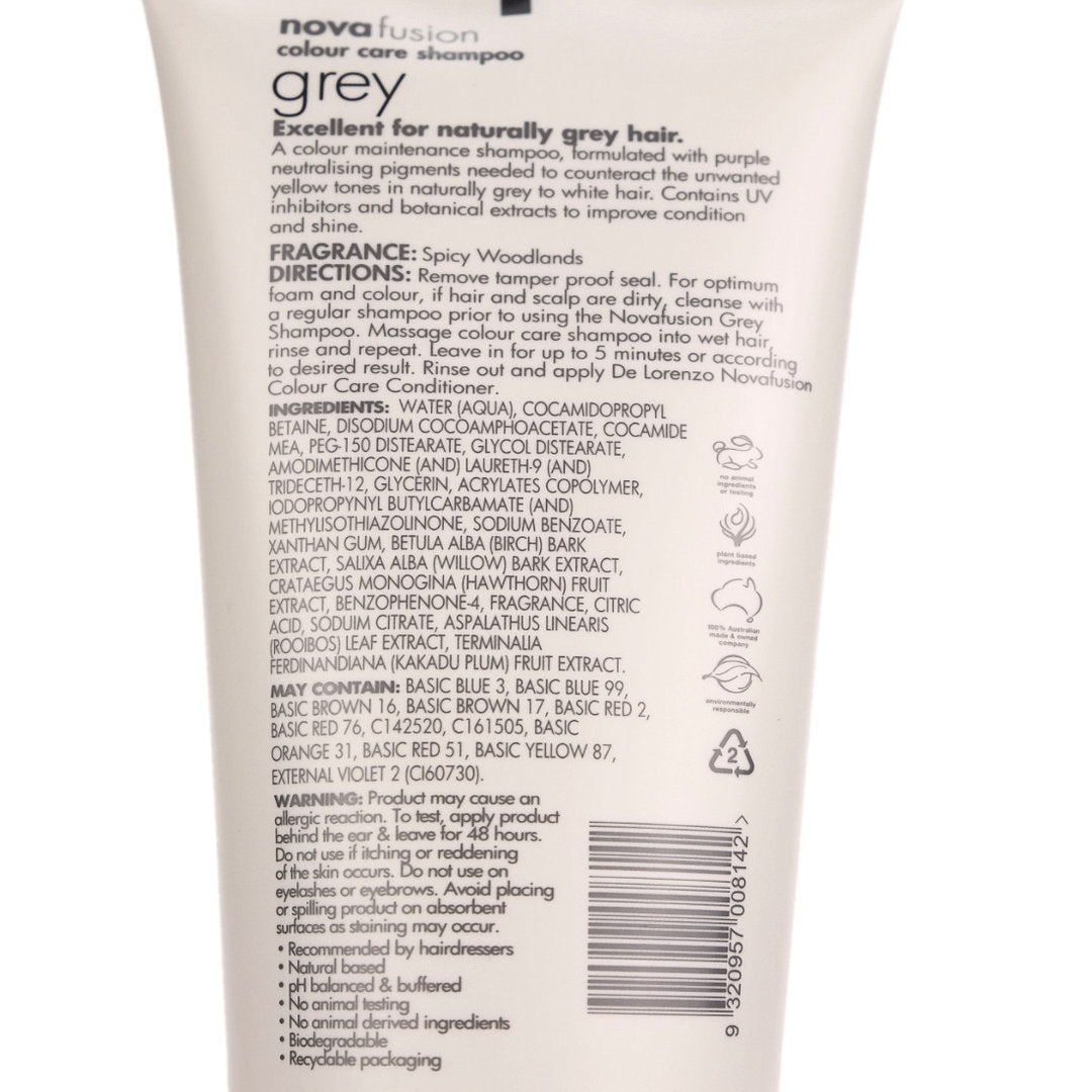 De Lorenzo Novafusion GREY Shampoo 200ml