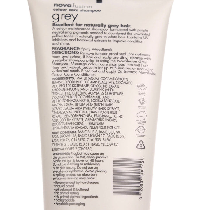 De Lorenzo Novafusion GREY Shampoo 200ml