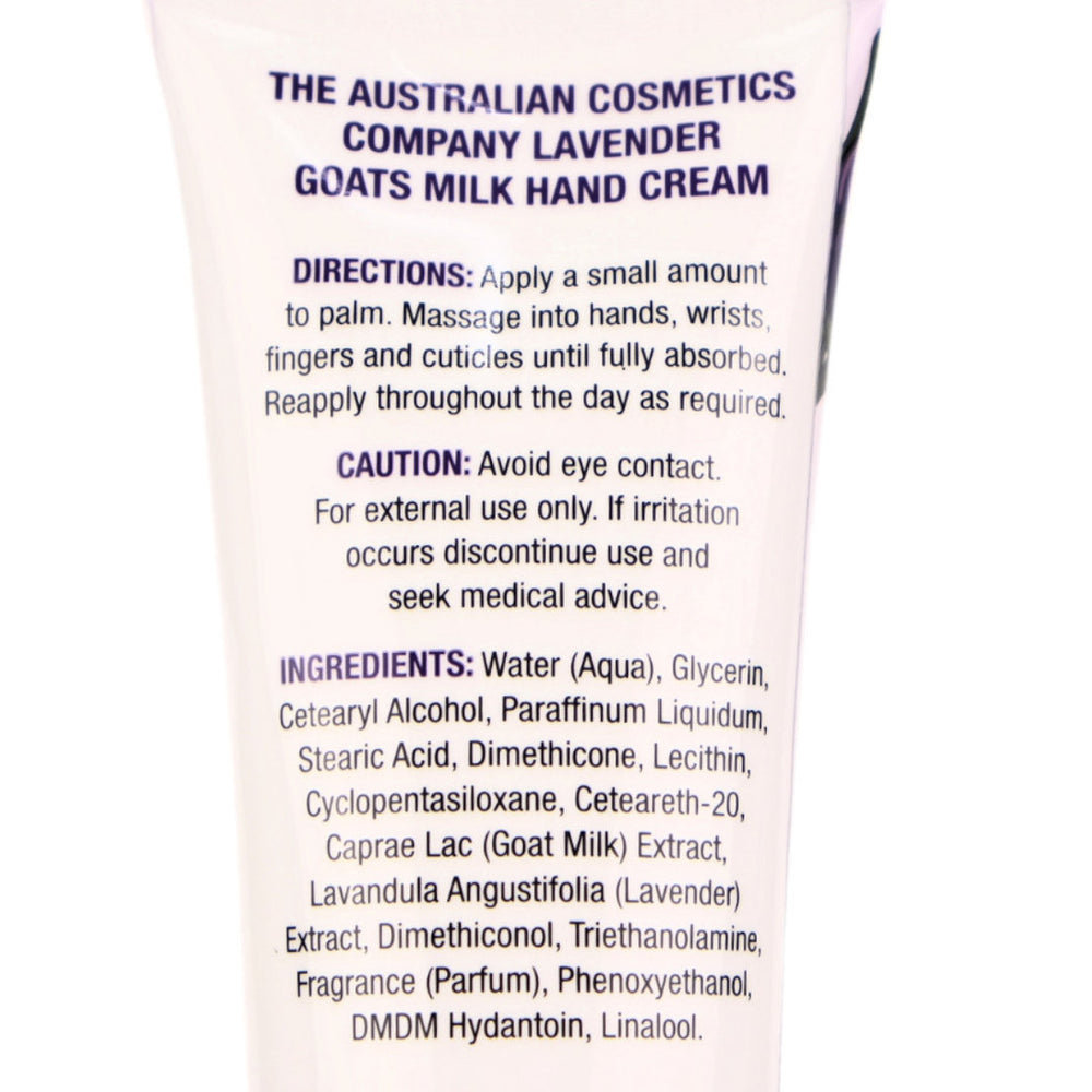 The Australian Cosmetics Company Lavender Goats Milk Hand Cream 100ml