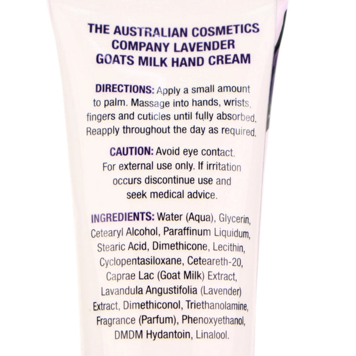 The Australian Cosmetics Company Lavender Goats Milk Hand Cream 100ml