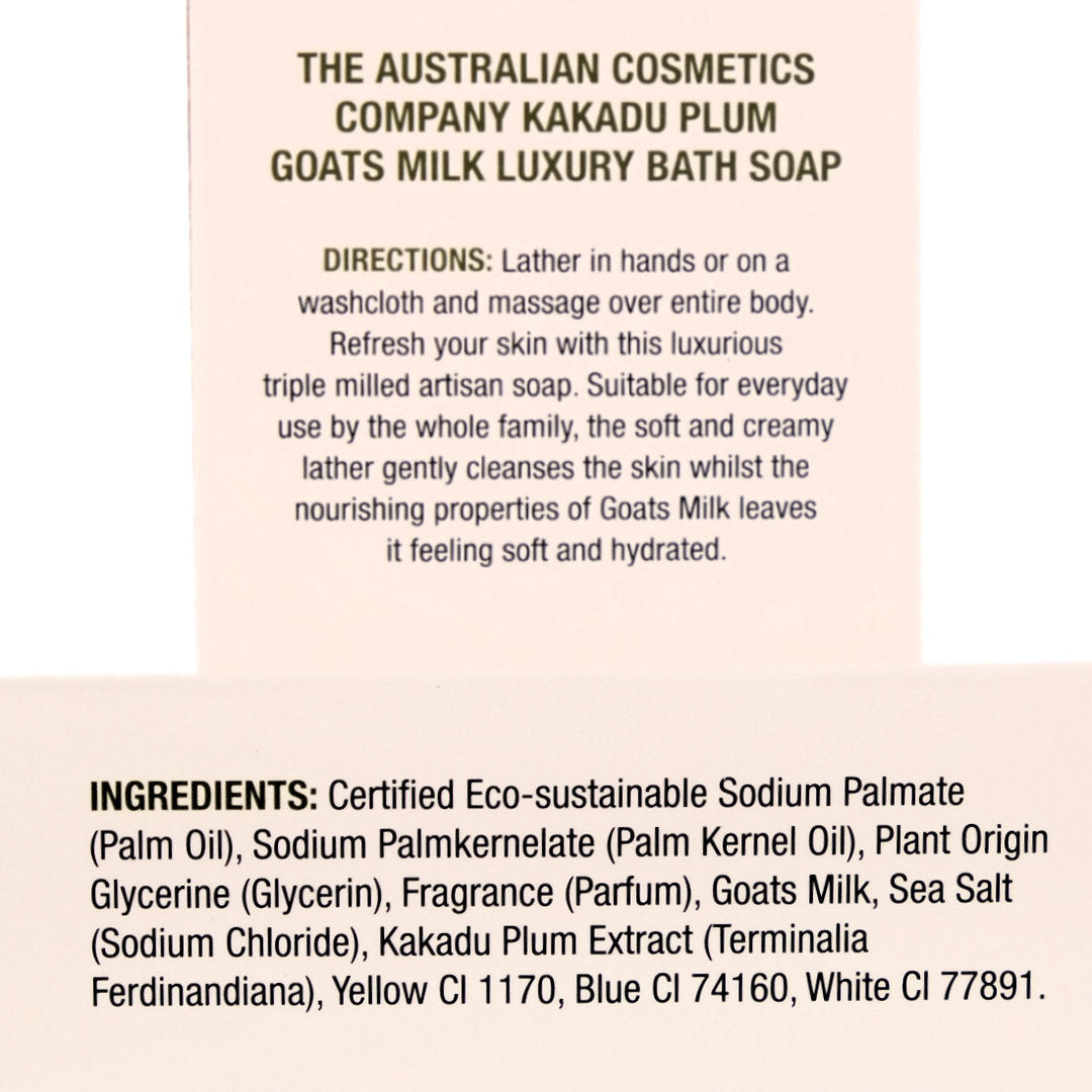 The Australian Cosmetics Company Kakadu Plum Goats Milk Bath Soap