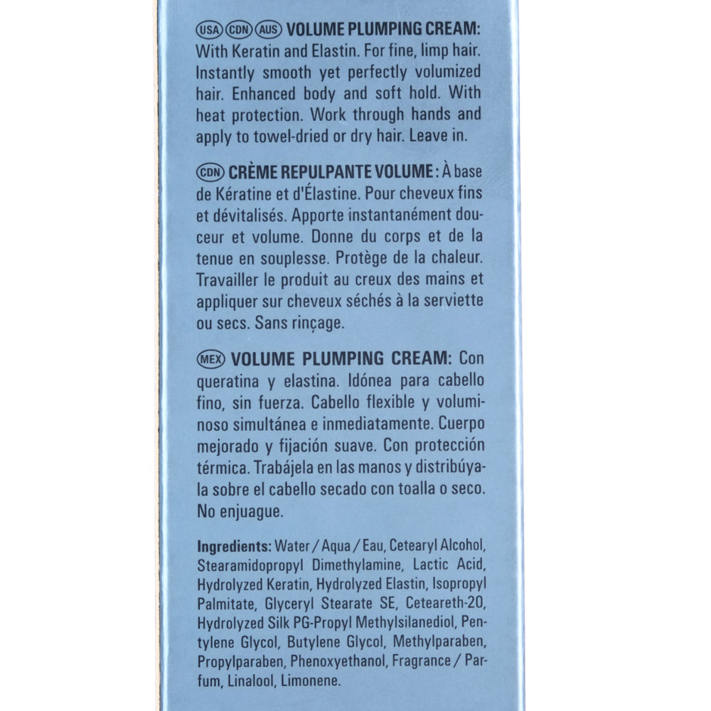 Goldwell KERASILK Repower Volume Plumping Cream Ingredients