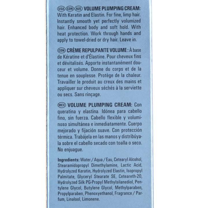 Goldwell KERASILK Repower Volume Plumping Cream Ingredients