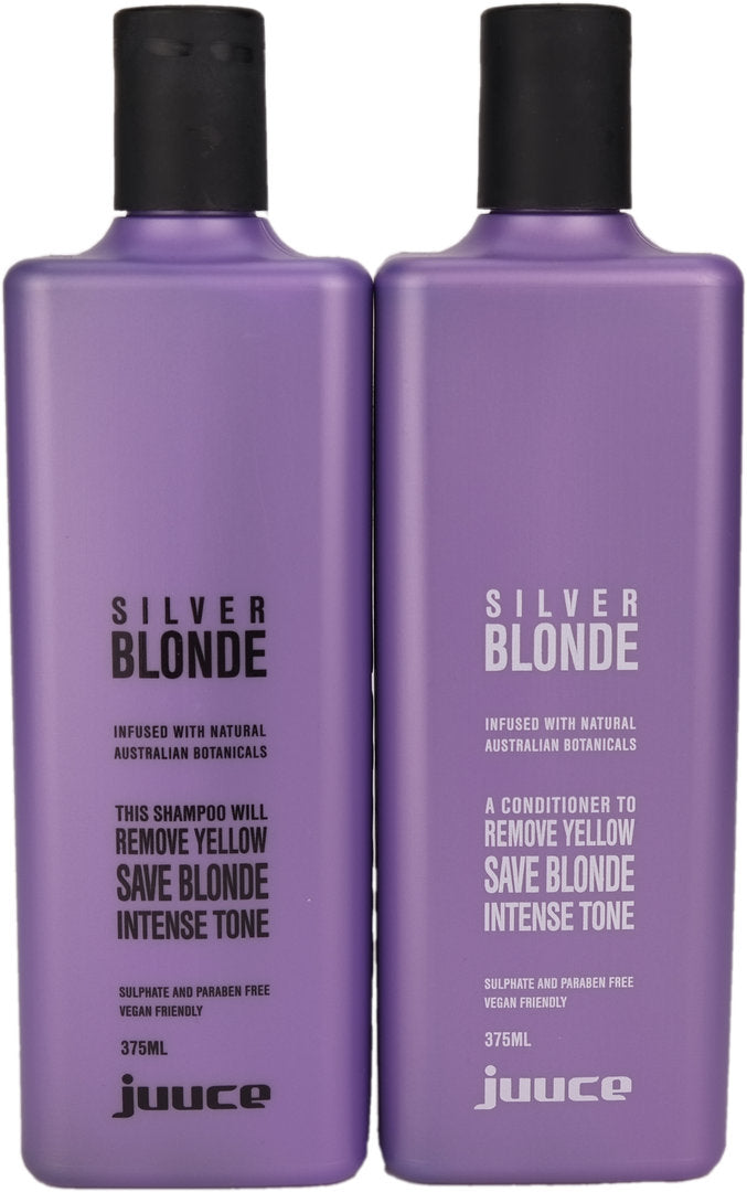 Juuce Silver Blonde and Conditioner 375ml Duo – The Hair