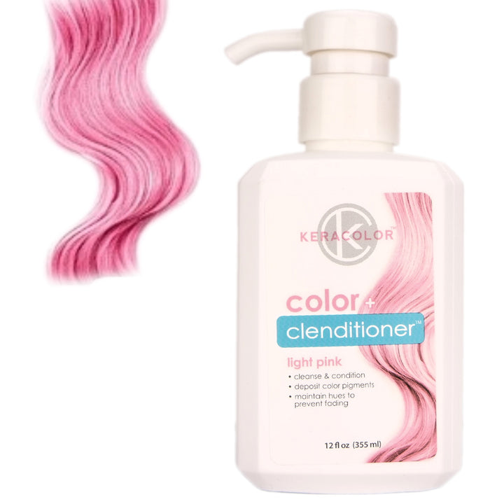 Keracolor Color + Clenditioner Light Pink Colour Shampoo 355ml