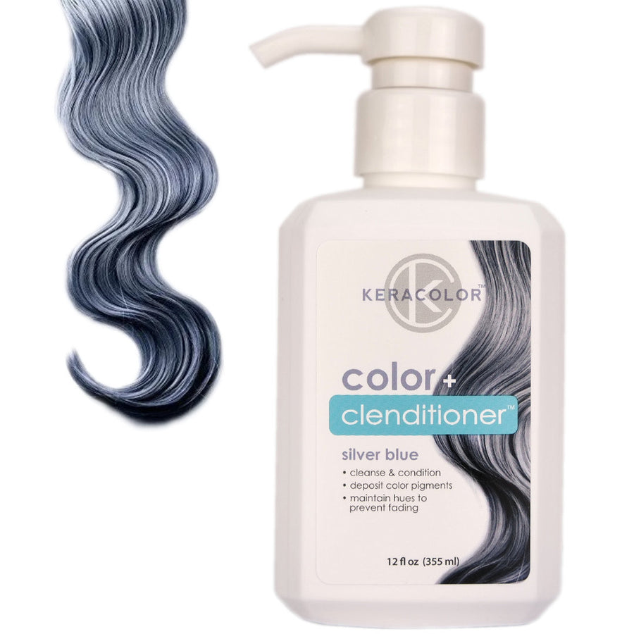 Keracolor Color + Clenditioner Silver Blue Colour Shampoo 355ml