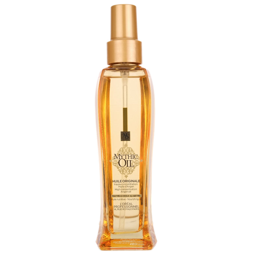 L'Oreal Mythic Oil Huile Originale has argan oil, and is a multi-tasking nourishing oil and is ideal for detangling and illuminating the hair after shampooing before and after styiling.