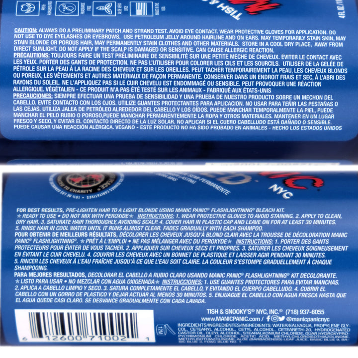 Manic Panic Atomic Turquoise Amplified Semi-Permanent Hair Colour 118ml