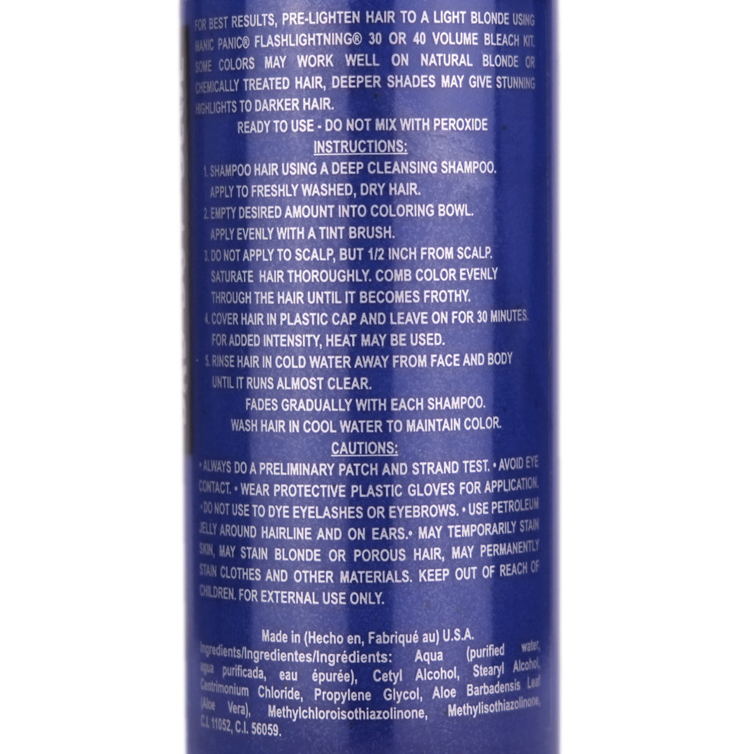 Manic Panic Bad Boy Blue Amplified Semi-Permanent Hair Colour 118ml