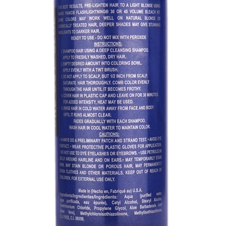 Manic Panic Bad Boy Blue Amplified Semi-Permanent Hair Colour 118ml