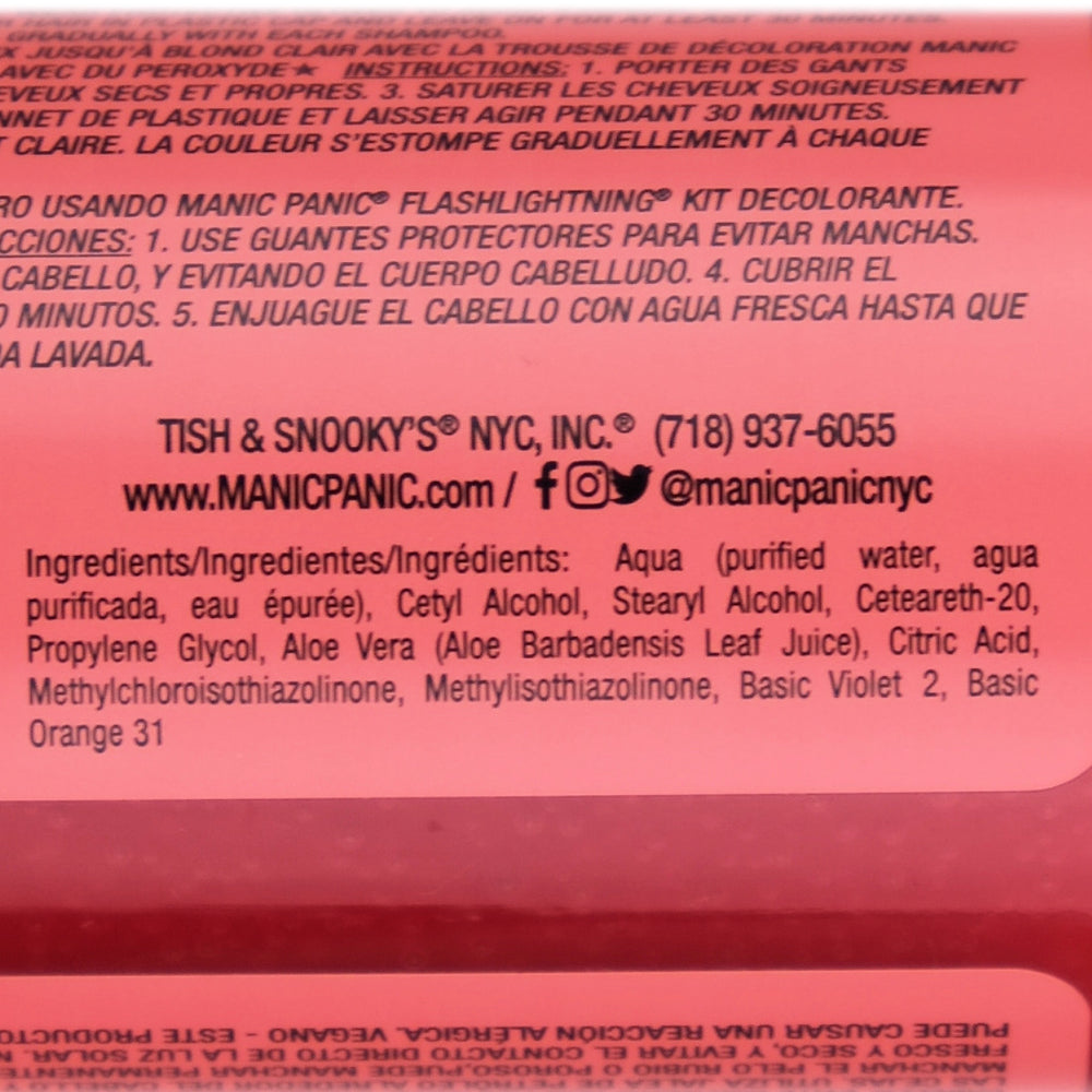 Manic Panic Coralline Dream Amplified Semi-Permanent Hair Colour Dye Ingredients