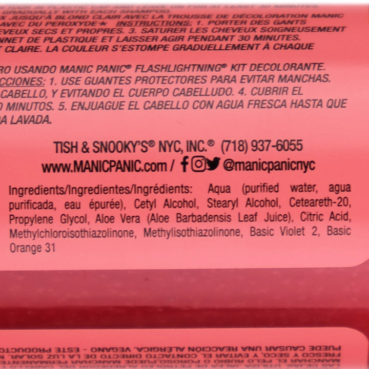 Manic Panic Coralline Dream Amplified Semi-Permanent Hair Colour Dye Ingredients