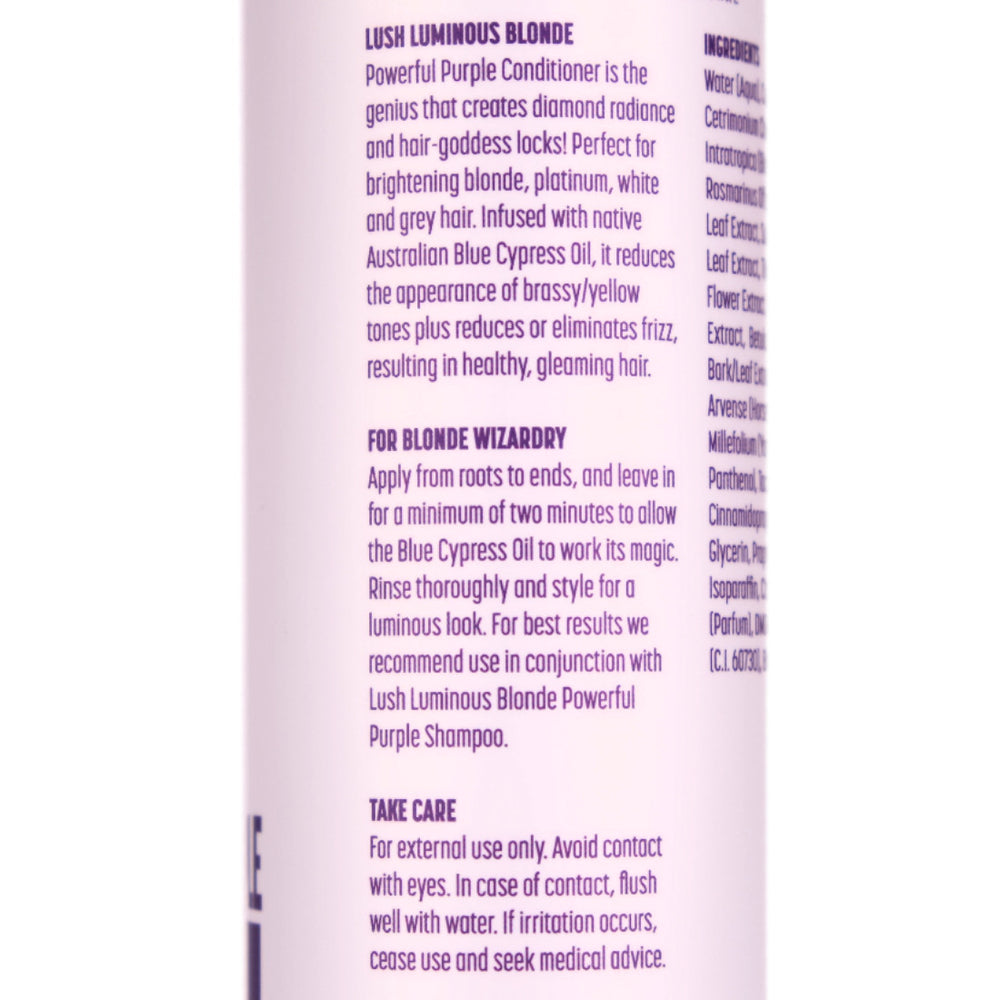 Marc Daniels Lush Luminous Blonde Conditioner Details