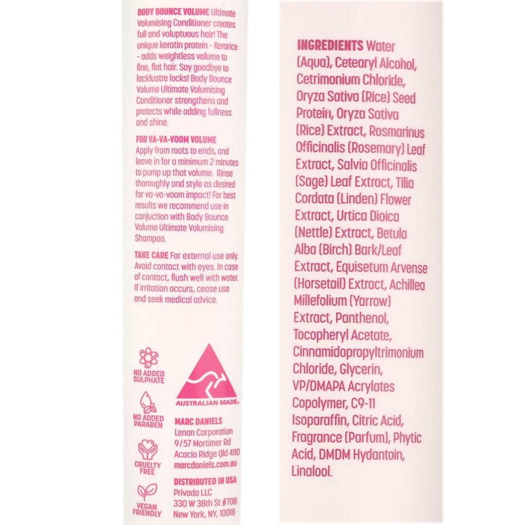 Marc Daniels Body Bounce Volume Ultimate Volumising Conditioner 300ml